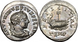 Elagabalus (218-222).. AR Denarius, Antioch mint. RIC 188. C. 271. 2.55 g.  19 mm.