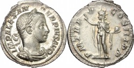 Severus Alexander (222-235 AD).. AR Denarius, 231 AD. RIC 109. 2.6 g.  19.5 mm.