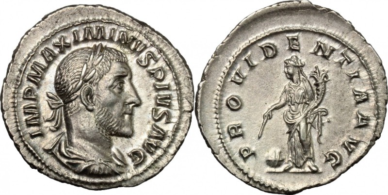 Maximinus I (235-238). AR Denarius, Rome mint, 236 AD. D/ IMP MAXIMINVS PIVS AVG...