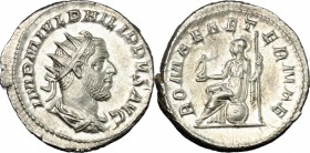 Philip I (244-249).. AR Antoninianus, 247 AD. RIC 44. 4.11 g.  22 mm.