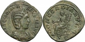 Otacilia Severa, wife of Philip I (244-249).. AE Sestertius, Rome mint. RIC 203. 19.66 g.  31 mm.