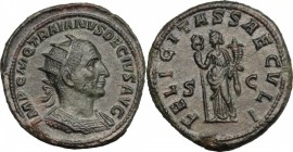 Trajan Decius (249-251).. AE Double Sestertius, Rome mint, early-mid 250 AD. RIC 115 a. C. 39. 43.03 g.  38.5 mm.