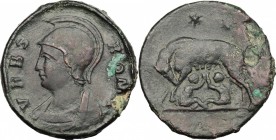 Constantine I (307-337).. AE Medallion, Rome mint, 327-333 AD. RIC 315 var. (Roma right). Gnecchi Tav. 132,7. C. VII, p. 330,15 (Fr. 60). 20.12 g.  32...