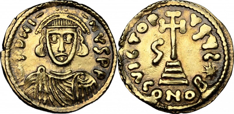 The Lombards at Beneventum. Gregory (732-739). AV Solidus. D/ DNI-NVS PP. Crowne...