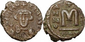 Constans II (641-668).. AE Follis, Ravenna mint, dated RY 4 (644/45). D.O. 206. Sear 1138. BMC-. R.-. Cf. Ranieri 688 ff. 6.56 g.  20 mm.
