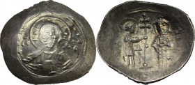 Alexius I, Comnenus (1081-1118).. EL Histamenon Nomisma, Thessalonica mint. DOC 5a. Sear 1905. 4.29 g.  29 mm.
