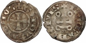 Athens.  Guy II de la Roche, Majority (1294-1308). BI Denier tournois. Schl. pl. XIII, 9 (type). Malloy 96. 0.76 g.  19 mm.