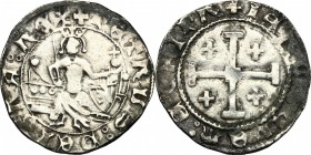Cyprus.  Peter I (1359-1369).. AR Gros. Schl. pl. XX, 14 (var. CHPRE). Malloy 89. 3.94 g.  23.4 mm.