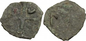 Vicina (?).  Genoese colony.. AE Pul, c. 710-711 AH/1310-1311 AD. LR1. 0.65 g.  15.5 mm.