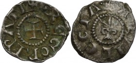 Aquileia.  Gregorio di Montelongo (1251-1269). Piccolo con giglio. CNI 49. Bern. 23. 0.27 g.  12 mm.