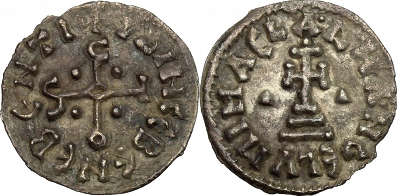 Benevento. Sicone (817-832), Principe. Denaro. CNI 83. MEC 1105-1107. D'Andrea-M...