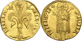 Firenze.  Repubblica (sec. XIII-1532).. Fiorino d'oro stretto, IV serie, 1252-1303, maestro di zecca sconosciuto. CNI 679. Bern. II, 237/42. MIR 4/47....