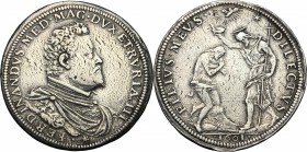 Firenze.  Ferdinando I de' Medici (1587-1609). Piastra 1601. CNI cfr. p. 324. Rav. Mor. 17. Di Giulio 32. MIR 226/1.  32.15 g.  42.7 mm.