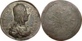 Firenze.  Ferdinando II de' Medici (1621-1670). Medaglia s.d. circa 1660.  31.37 g.  52 mm.