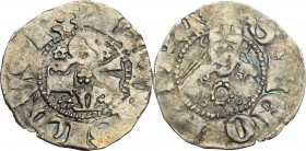 Guardiagrele.  Ladislao di Durazzo (1391-1414). Bolognino. CNI -. D.A. 1 var. MIR 460 var.  0.59 g.  15.5 mm.