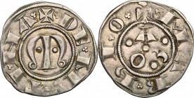 Modena.  Azzo VIII d'Este (1293-1306). Grosso. CNI 3. MIR 619. 1.42 g.  20 mm.