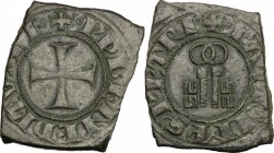 Montefiascone.  Benedetto XII (1334-1342). Prototipo del grosso paparino su lamina in mistura. Cf. CNI 1/3. M. 3/4. Berm. 180. 3.99 g.