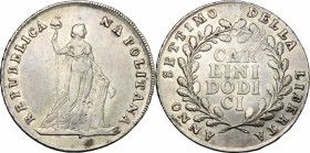 Napoli.  Repubblica Partenopea (23 gennaio-19 giugno 1799). 12 carlini. P/R 1. MIR 413. 39.5 mm.