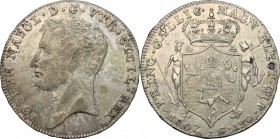 Napoli.  Giuseppe Napoleone (1808-1813). Piastra 1807. P/R 2. MIR 433/1. 27.57 g.  37.5 mm.