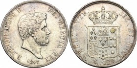 Napoli.  Ferdinando II di Borbone (1830-1859).. Piastra 1840 reimpressa. P/R -. MIR 501/9  27.21 g.  37 mm.