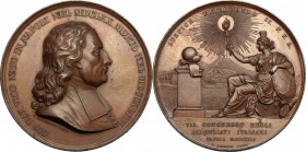 Napoli. Medaglia 1845 per il Congresso degli scienziati. D'Auria 208. Ricciardi 178. Storer 6515.  61 mm.