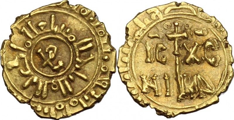 Palermo o Messina. Guglielmo II (1166-1189). Tarì con monogramma (?). Sp. 106. T...