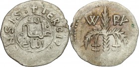 Palermo.  Guglielmo II (1166-1189). Terzo di apuliense. Sp. 113. Travaini 364a. D'Andrea-Contreras 362. 0.76 g.  16 mm.