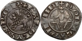 Roma.  Carlo I d'Angiò (1266-1270), Senatore. Grosso. CNI 76. M. 7.  Berm. 102. 3.06 g.  24 mm.