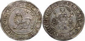 Roma.  Carlo I d'Angiò (1266-1270), Senatore. Grosso rinforzato. CNI 116 var. M. 14 var. Berm. 105. 4.17 g.  26 mm.