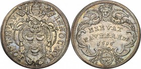 Roma.  Innocenzo XII (1691-1700).. Giulio A.V, 1696. CNI 79. M. 58. Berm. 2261. 3.03 g.  25 mm.