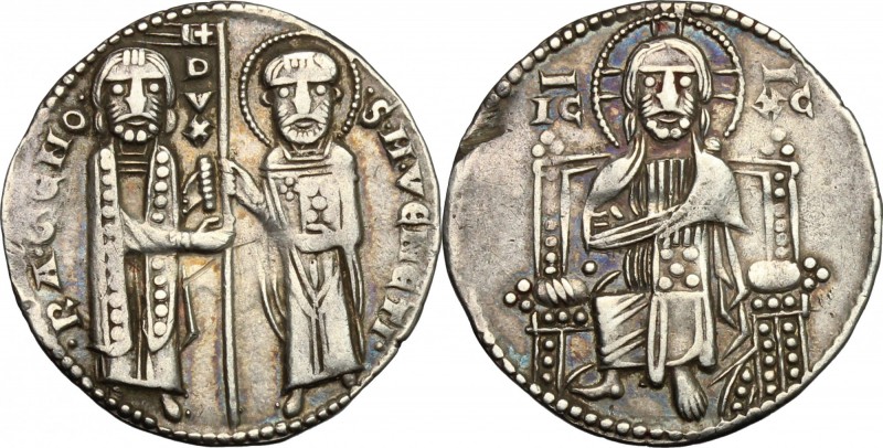 Venezia. Ranieri Zeno (1253-1268). Grosso matapan. CNI tav. II, 10. Paol. 1. AG....