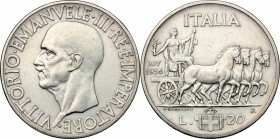Vittorio Emanuele III (1900-1943). 20 lire 1936. Pag. 681. Mont. 78 35.5 mm.