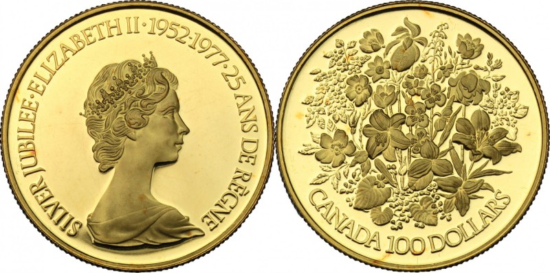 Canada. Elizabeth II (1952 -). 100 dollars 1977. Fr. 8. AU. g. 16.90 mm. 27.00 M...