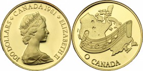 Canada.  Elizabeth II (1952 -). 100 dollars 1981. Fr. 12 16.92 g.  27 mm.