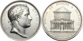 France.  Napoleon I (1805-1814), Emperor.. Medal 1806 with the Temple of Spalato fot the Conquest of Dalmatia. Bramsen 513. Julius 1550.  D'Essling 11...