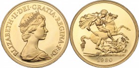 Great Britain.  Elizabeth II (1952 -). 5 pounds 1980. Fr. 419. 35 mm.