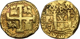 Peru'.  Philip V (1700-1746). 8 escudos 1743, Lima mint. Cal. 61. Fr. 7.  26.91 g.  28 mm.