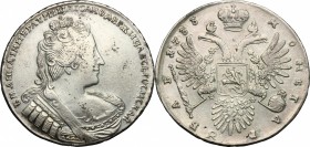 Russia.  Anna Ivanovna (1730-1740). Ruble 1733. Bitkin 64. KM 192.2. Dav. 1671.  25.73 g.  42 mm.