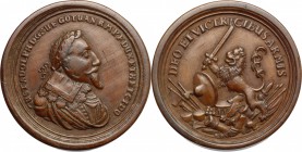 Sweden.  Gustav II Adolf (1594-1632).. Light boxwood draughts-piece. For a comparison Cf. Hildebrand I, S. 214, 241 (silver medal), Wohlfahrt Nachtrag...