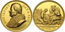 Pio IX  (1846-1878), Giovanni Mastai Ferretti.. Medaglia A. XXIV, per la Lavanda. Bart. XXIV-56. Lincoln 754. 25.94 g.  32.4 mm.