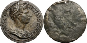 Alessandro de' Medici (1531-1537), primo duca di Firenze.. Medaglia uniface. Cfr. Armand II, 150,1. Attwood 789. Rizzini Brescia 570. 62.5 mm.