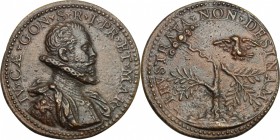 Giulio Cesare Gonzaga (1552-1609), Conte di Pomponesco, Signore di Bozzolo, Principe del Sacro Romano Impero.. Medaglia. Magnaguti 7 (103). Attwood -....