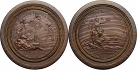 Leopoldo I (1640-1705), imperatore del Sacro Romano Impero.. Pedina in legno di bosso tratta da medaglia.  58 mm.