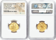 SCYTHIA. Geto-Dacians. Coson (ca. after 54 BC). AV stater (20mm, 8.36 gm, 1h). NGC MS 5/5 - 4/5. Sarmatia, Olbia. KOΣΩN, Roman consul (L. Junius Brutu...