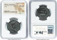 THRACE. Anchialus. Commodus (AD 177-192). AE (28mm, 7h). NGC Choice VF. AYT KAI Λ AYP-KOMOΔOC, laureate, draped, and cuirassed bust of Commodus right,...