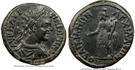 THRACE. Anchialus. Caracalla (AD 198-217). AE (29mm, 1h). NGC VF. AV K M AVP-ANTΩNIN, laureate, draped, and cuirassed bust of Caracalla right, seen fr...