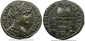 THRACE. Anchialus. Caracalla (AD 198-217). AE (27mm, 7h). NGC VF, smoothing. AV K M AV-ANTΩNINOC, laureate, cuirassed bust Caracalla right, seen from ...