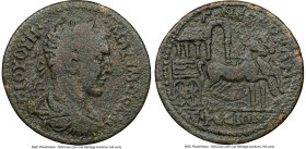 IONIA. Ephesus. Maximus, as Caesar (AD 235/6-238). AE (30mm, 5h). NGC Fine. Γ IOY OYH-MAΞIMOC KAI, laureate, draped, and cuirassed bust of Maximus rig...