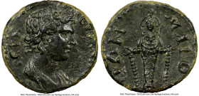 LYDIA. Maeonia. Trajan (AD 98-117). AE (17mm, 2.84 gm, 7h). NGC AU 5/5 - 3/5, Fine Style. IЄPA-CYNKΛHTOC, bare-headed, draped bust of the Senate right...