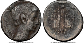 LYCIA. Masicytes. Augustus (27 BC-AD 14). AR drachm (16mm, 12h). NGC VG. Λ-Y, bare head of Augustus right / MA, two citharas (lyres); plectrum above. ...